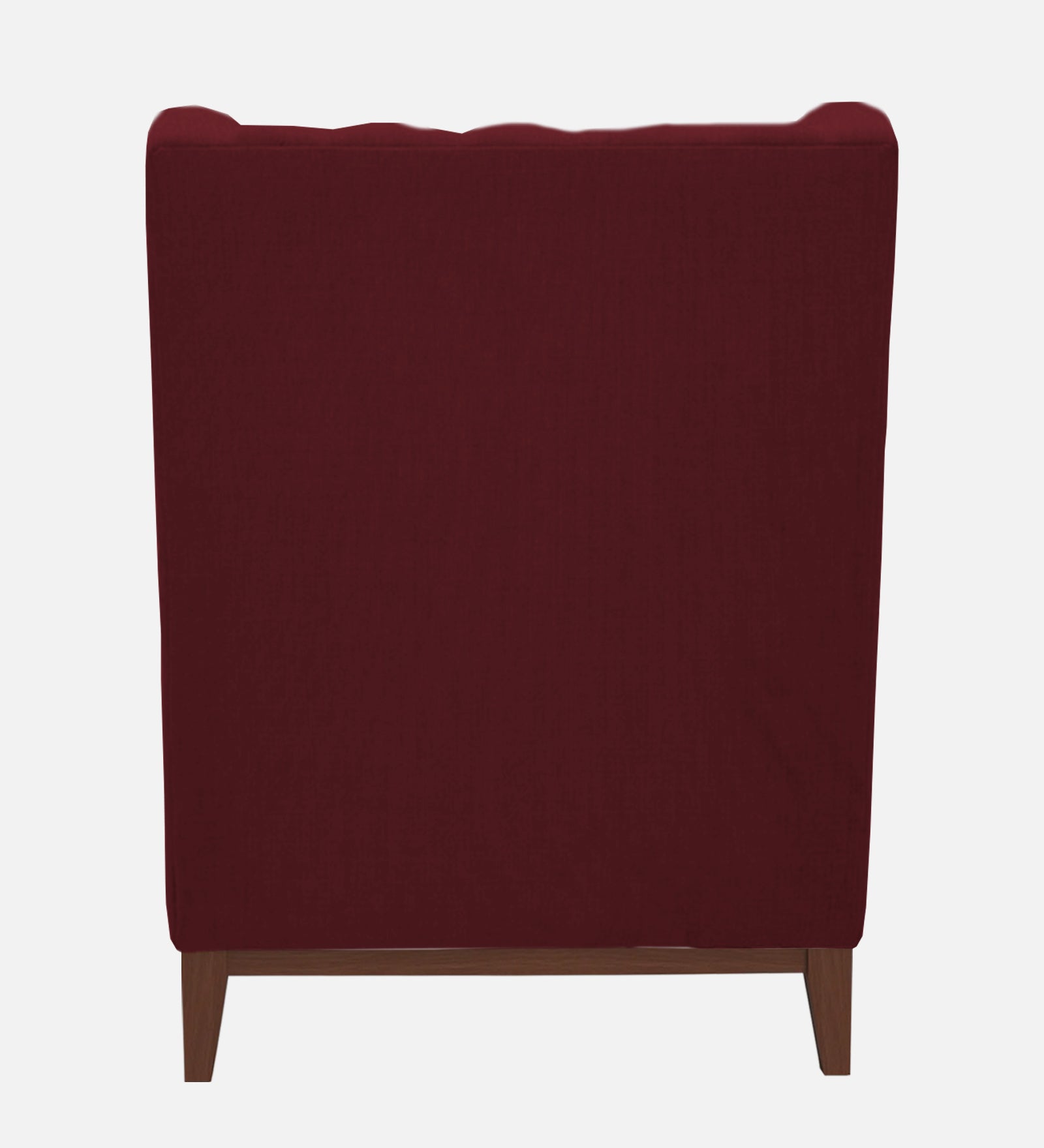 Panas Fabric 1 Seater Wing Chair in Blood Maroon Colour