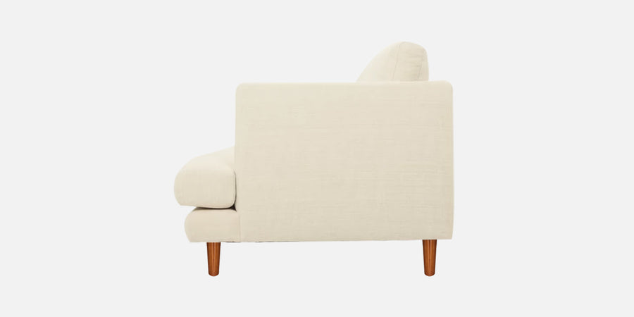 Sokun Fabric 3 Seater Sofa In Ivory Cream Colour - Febonic Living