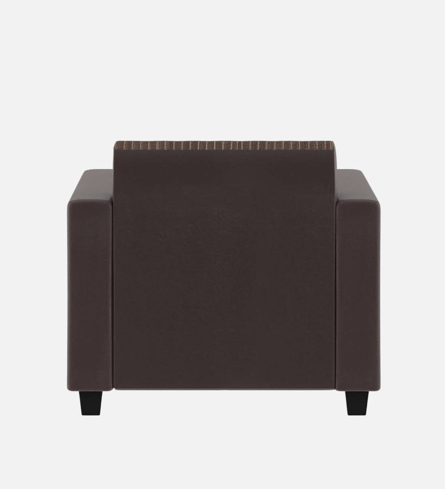 Baley Fabric 1 Seater Sofa In Lama Brown Colour - Febonic Living