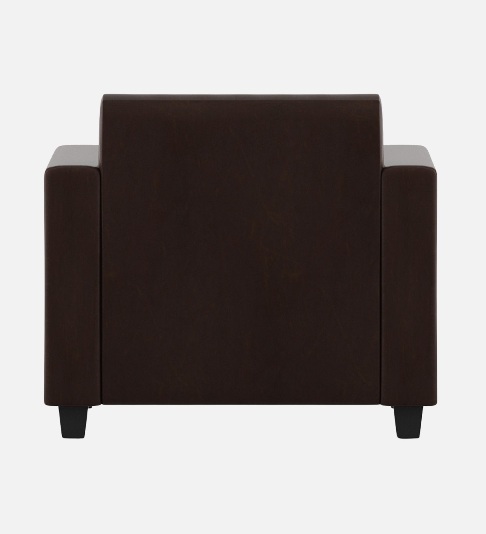 Baley Leatherette 1 Seater Sofa in Dark Brown Colour