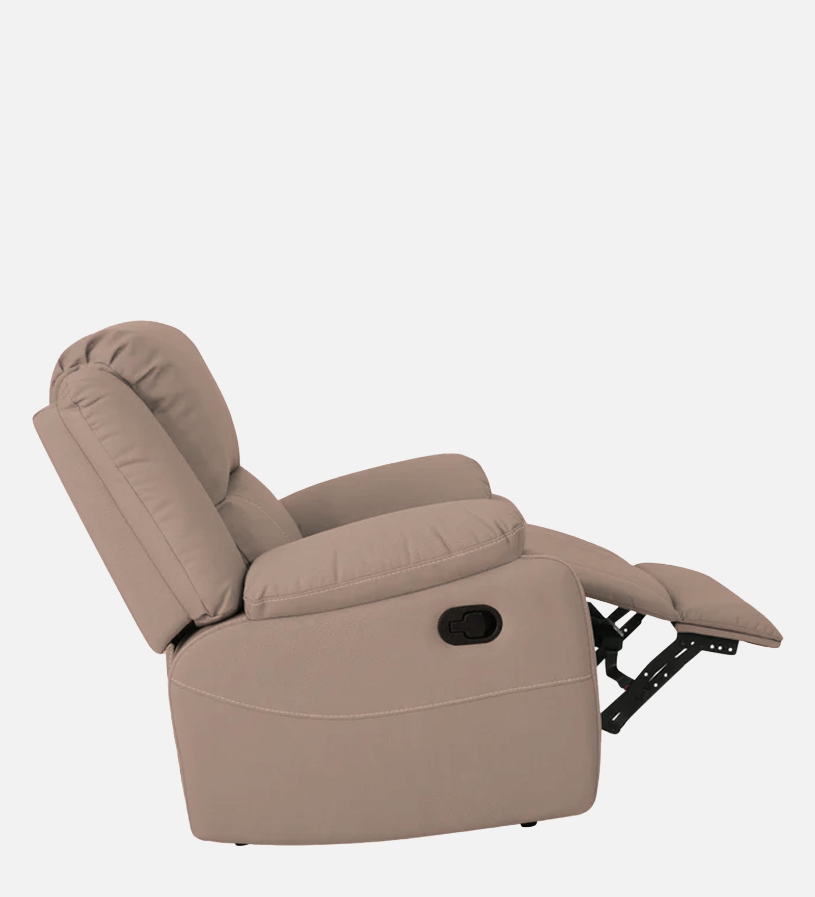 Adley Fabric Manual 1 Seater Recliner In Mush Beige Colour