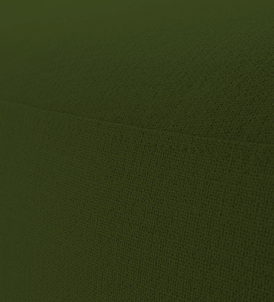 Nona Fabric Pouffe In Olive Green Colour - Febonic Living