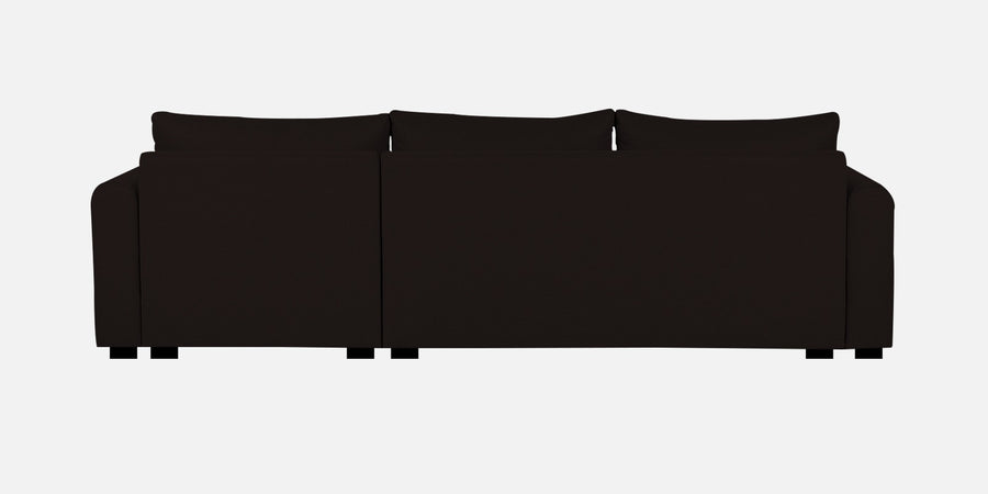 Sigma Fabric Lhs Sectional Sofa 3 Lounger In Cara Brown Colour - Febonic Living