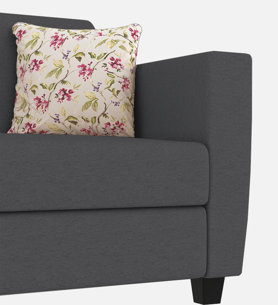 Gozi Fabric 1 Seater Sofa In Maba Grey Colour - Febonic Living