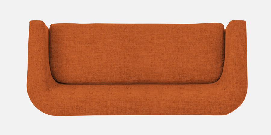 Casper Fabric 3 Seater Sofa In Vivid Orange Colour - Febonic Living