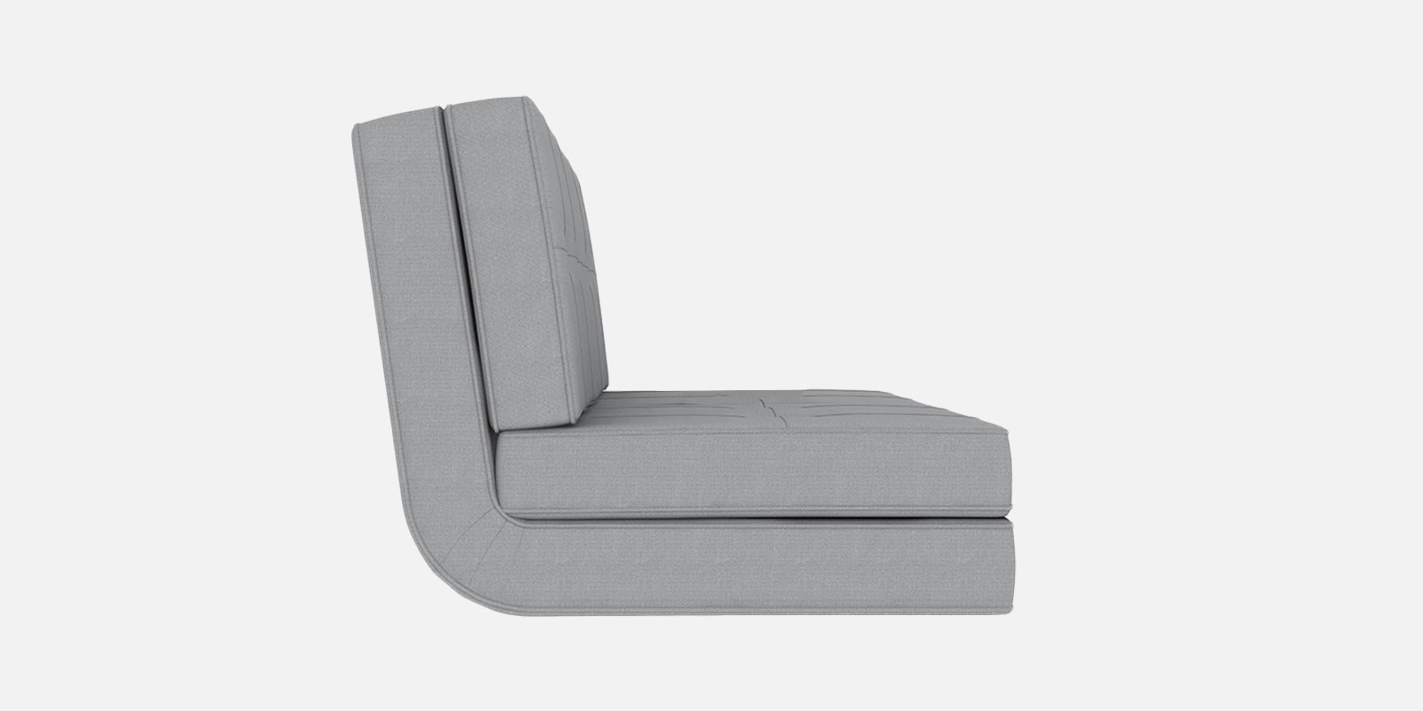 Cora Fabric 2 Seater Futon Sofa Cum Bed in lit-grey Colour