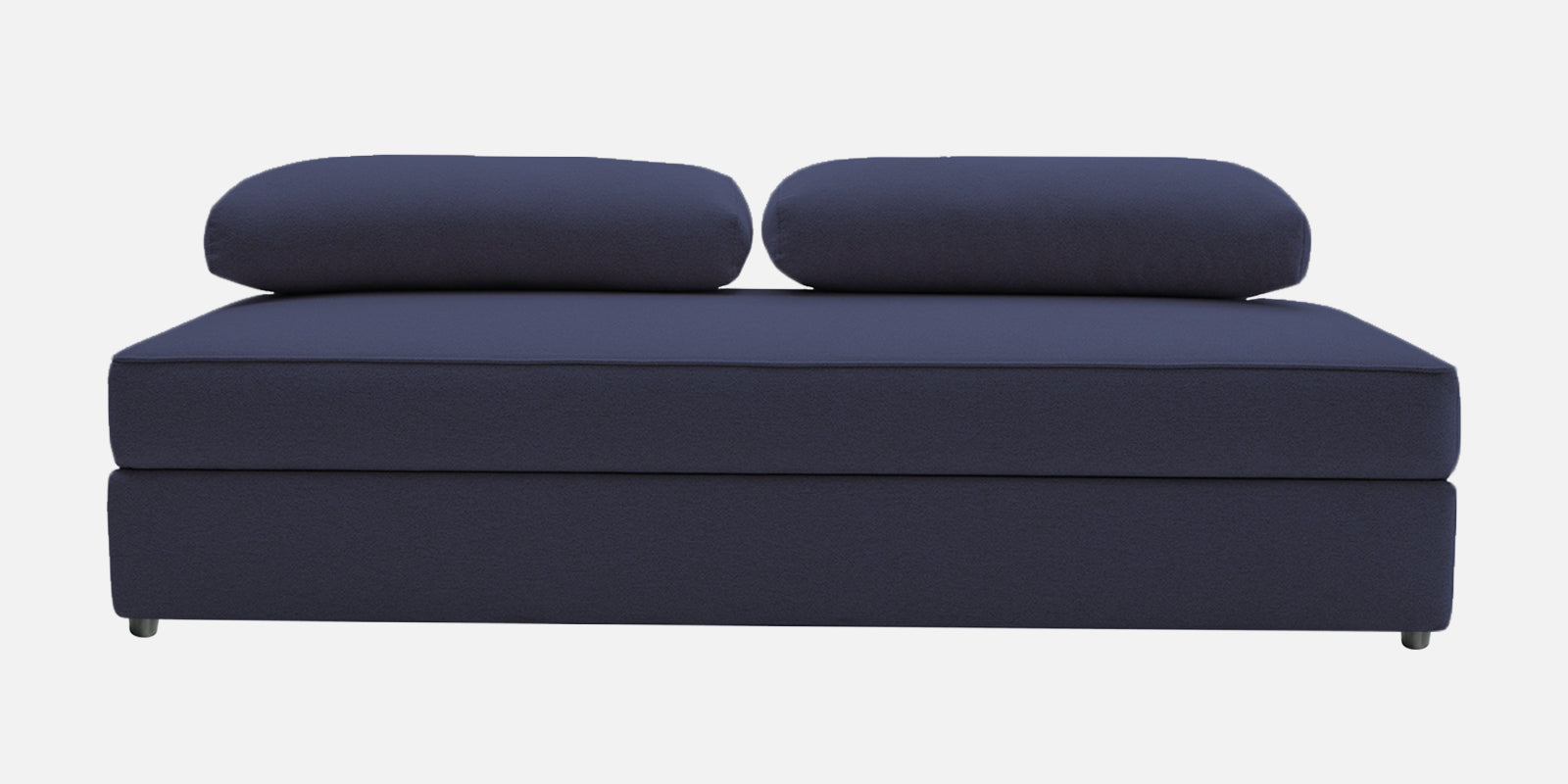 Vito Fabric Day Bed In Denim-blue Colour With Storage