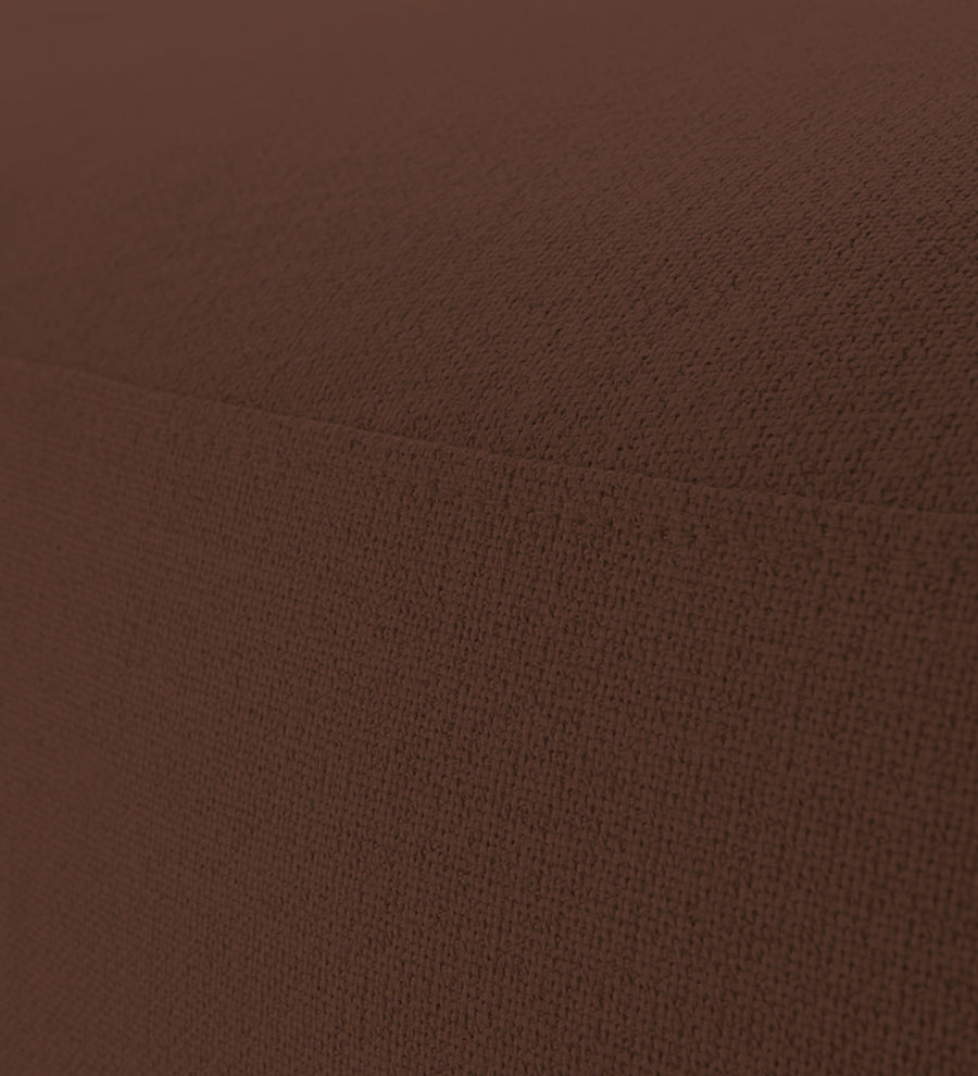 Nona Fabric Pouffe In Coffee Brown Colour - Febonic Living