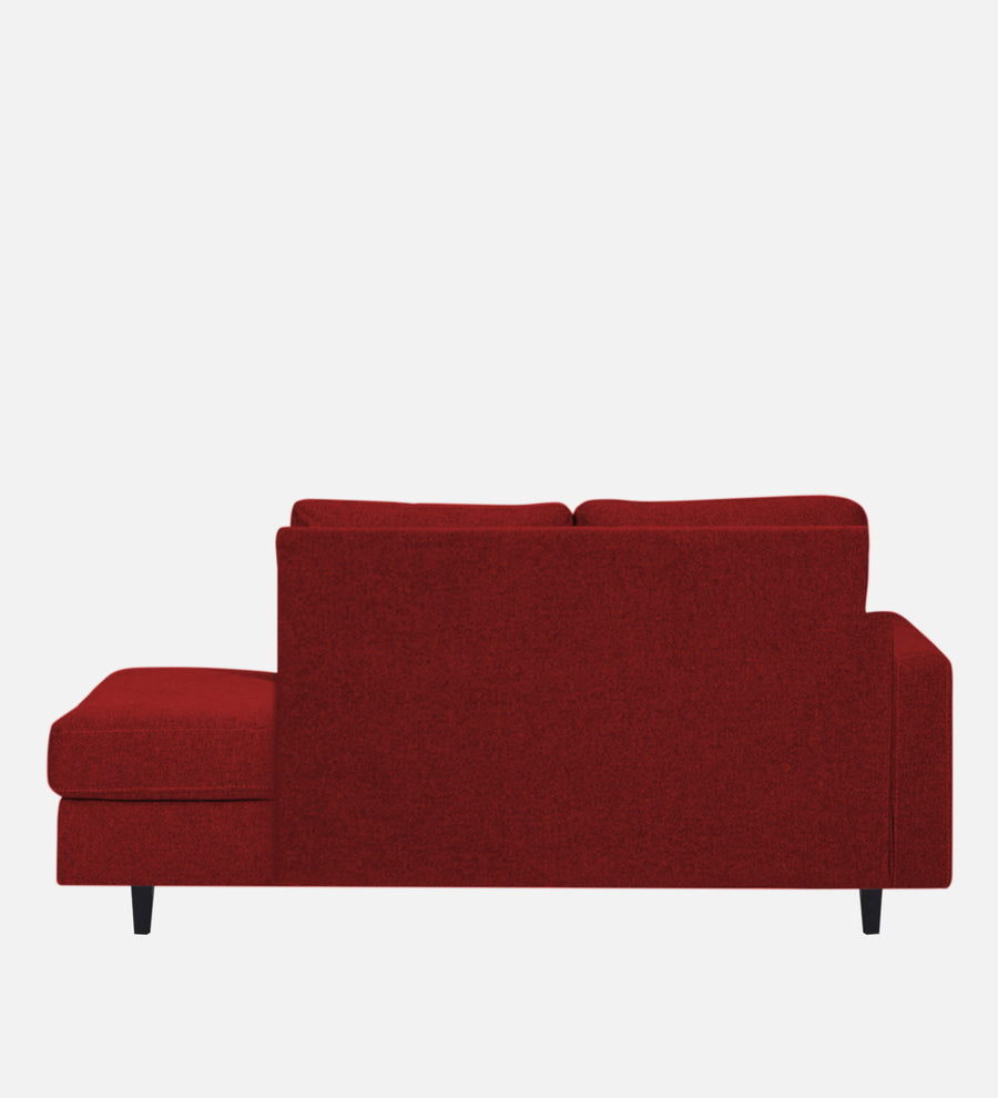 Alitza Fabric Lhs Chaise Lounger In Blood Maroon Colour - Febonic Living