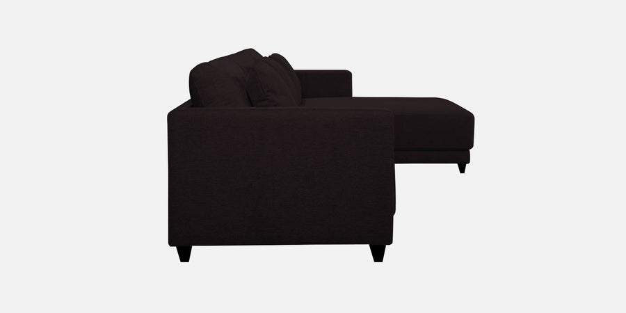 Kera Fabric Lhs Sectional Sofa 3 Lounger In Cara Brown Colour - Febonic Living