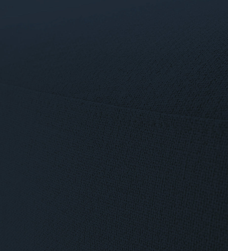 Nona Fabric Pouffe In Denim Blue Colour - Febonic Living