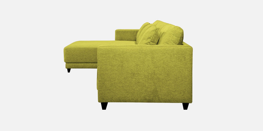 Kera Fabric Rhs Sectional Sofa 3 Lounger In Parrot Green Colour - Febonic Living