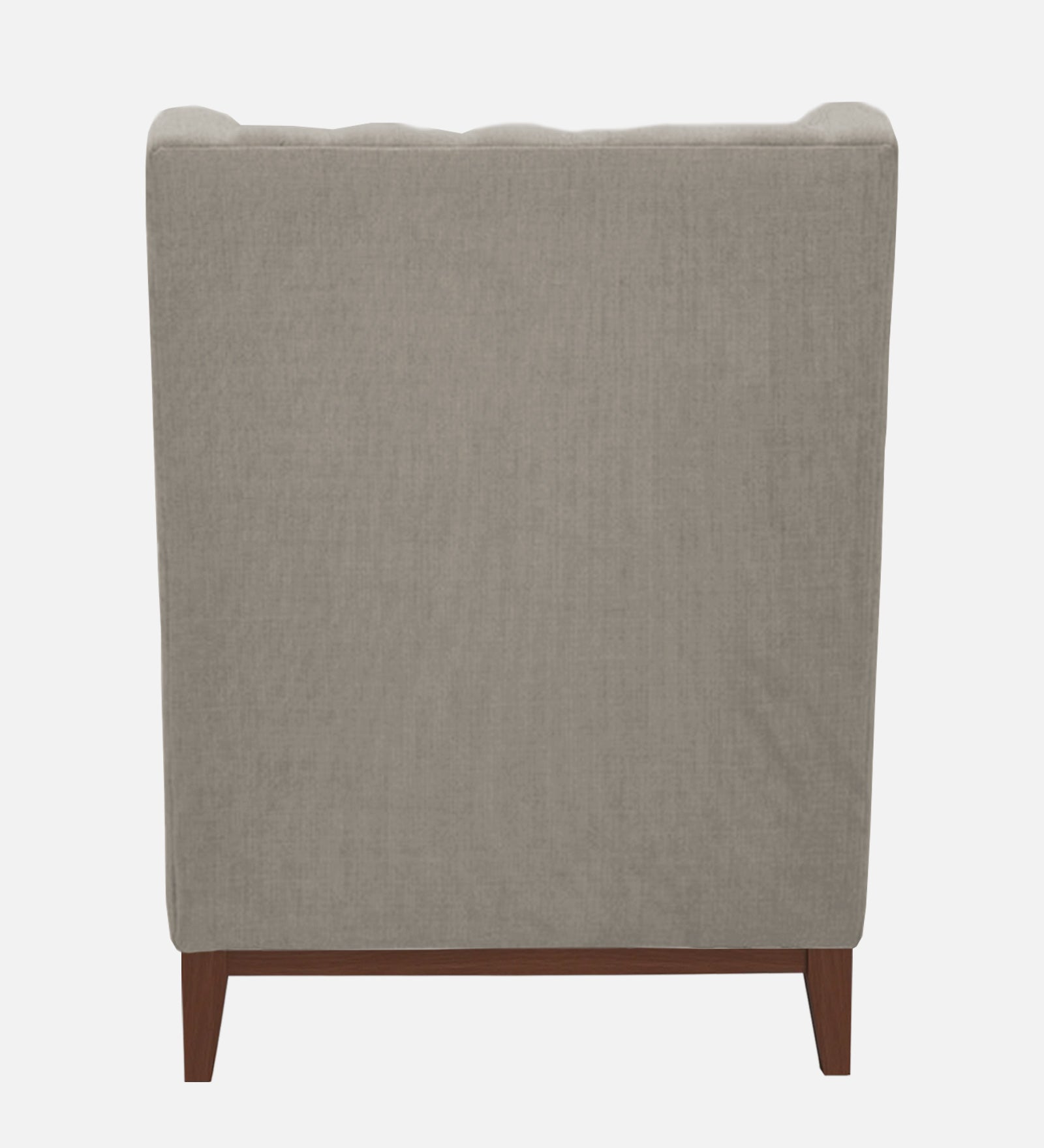 Panas Fabric 1 Seater Wing Chair in Ash Grey Colour