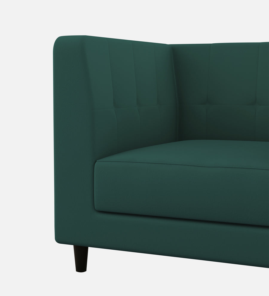 Braulia Velvet 1 Seater Sofa In Pine Green Colour - Febonic Living