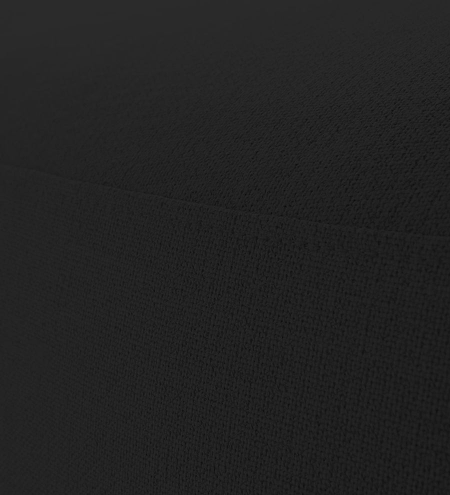 Nona Fabric Pouffe In Zed Black Colour - Febonic Living