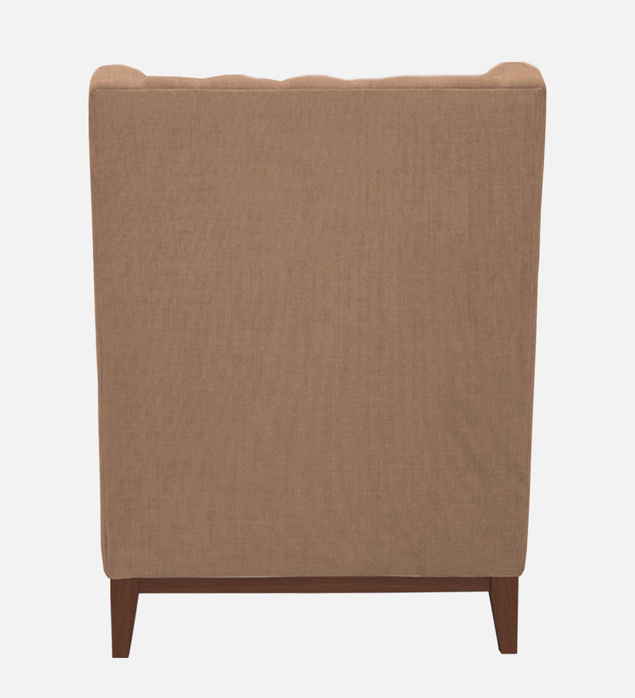 Kuchi Fabric Wing Chair In Cosmic Beige Colour - Febonic Living