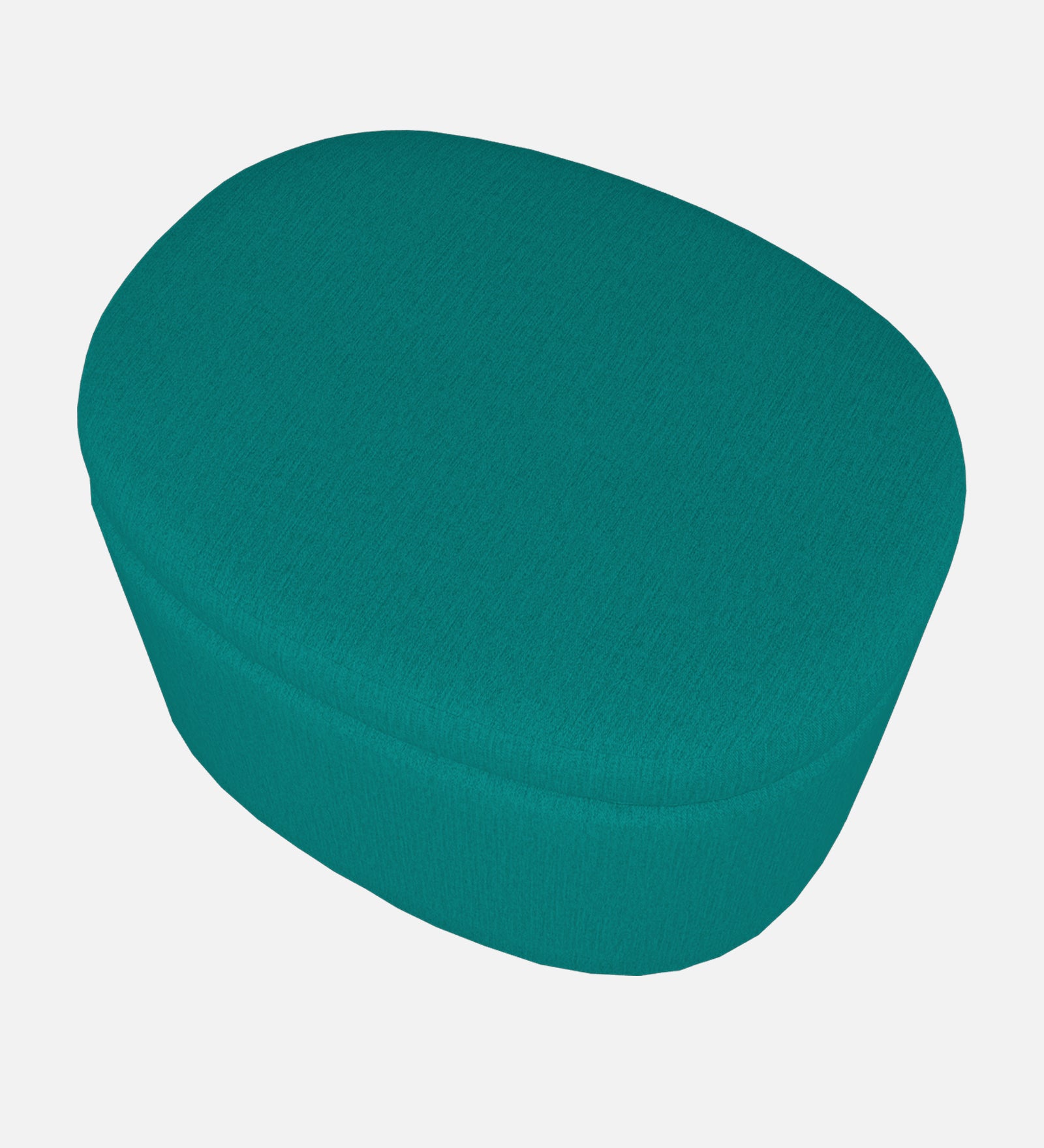 Ruggy Fabric Storage Ottoman in Sea Green Colour