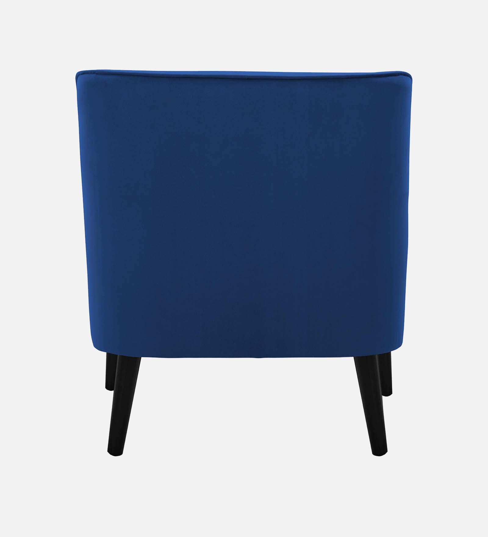 Ame Velvet Upholstered Wingback Chair in imperial blue Colour