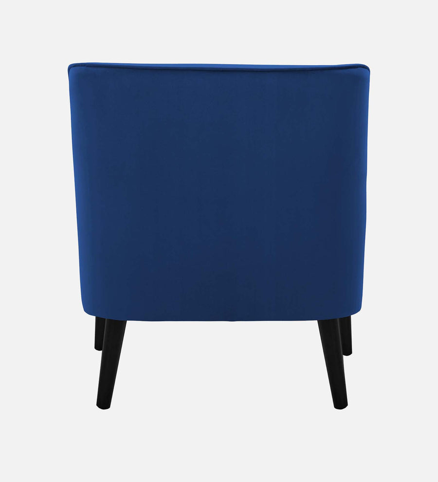 Ame Velvet Arm Chair In Imperial Blue Colour - Febonic Living