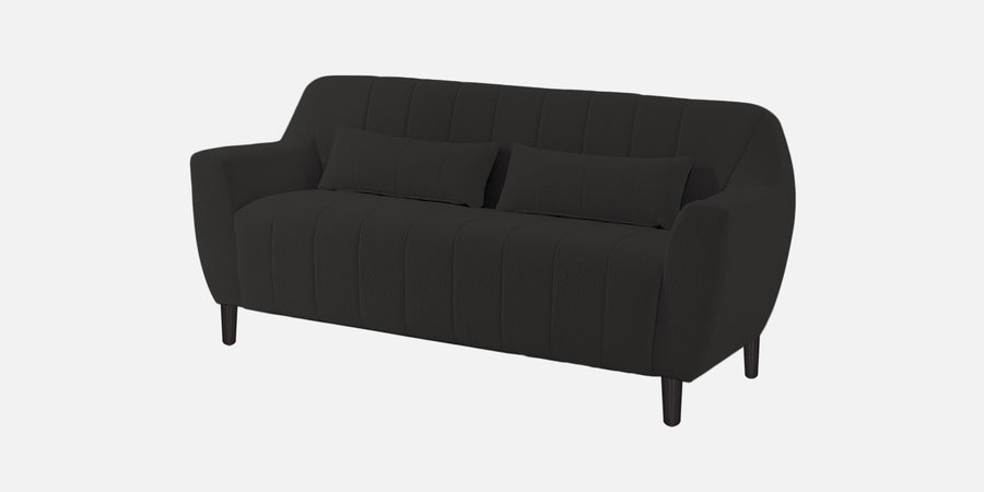 Nesco Boucle Fabric 2 Seater Sofa In Cloud Grey Colour - Febonic Living