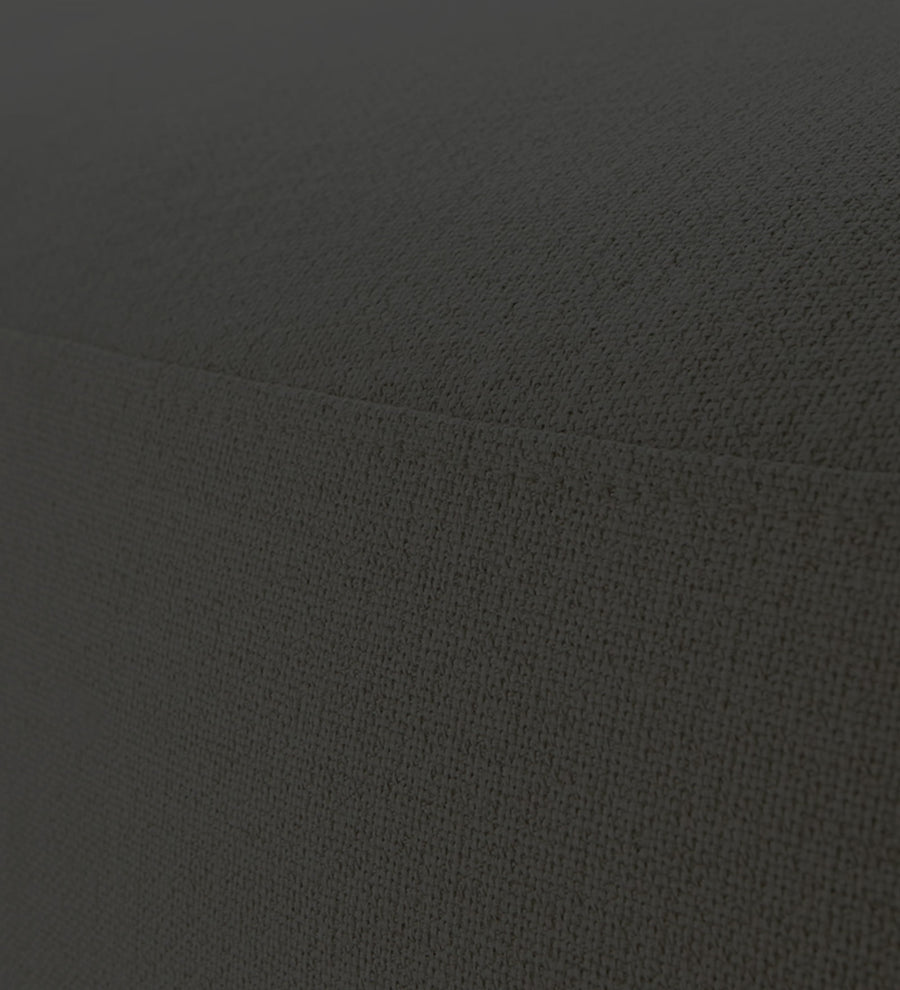 Nona Fabric Pouffe In Charcoal Grey Colour - Febonic Living
