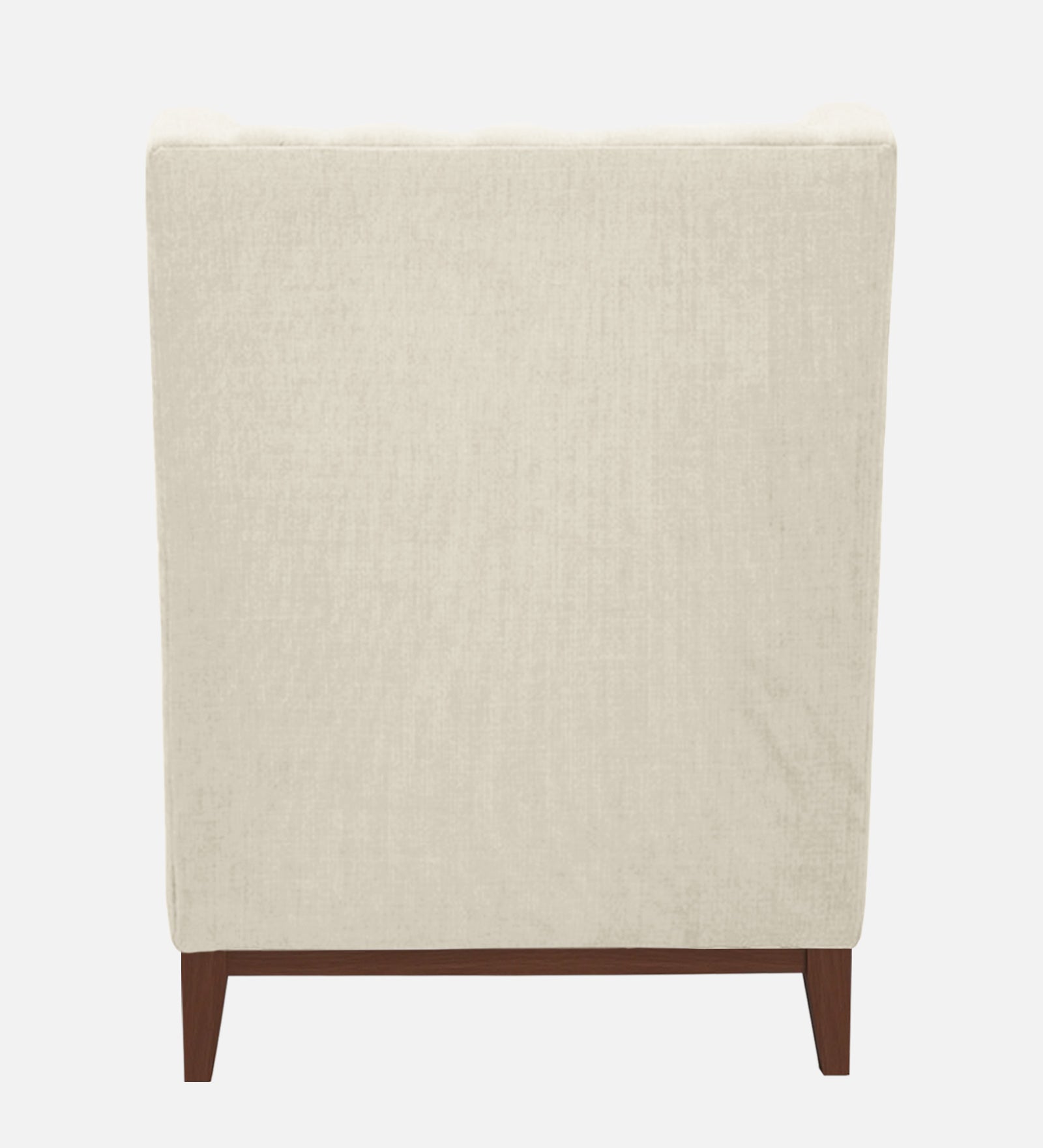 Panas Fabric 1 Seater Wing Chair in Ivory Cream Colour