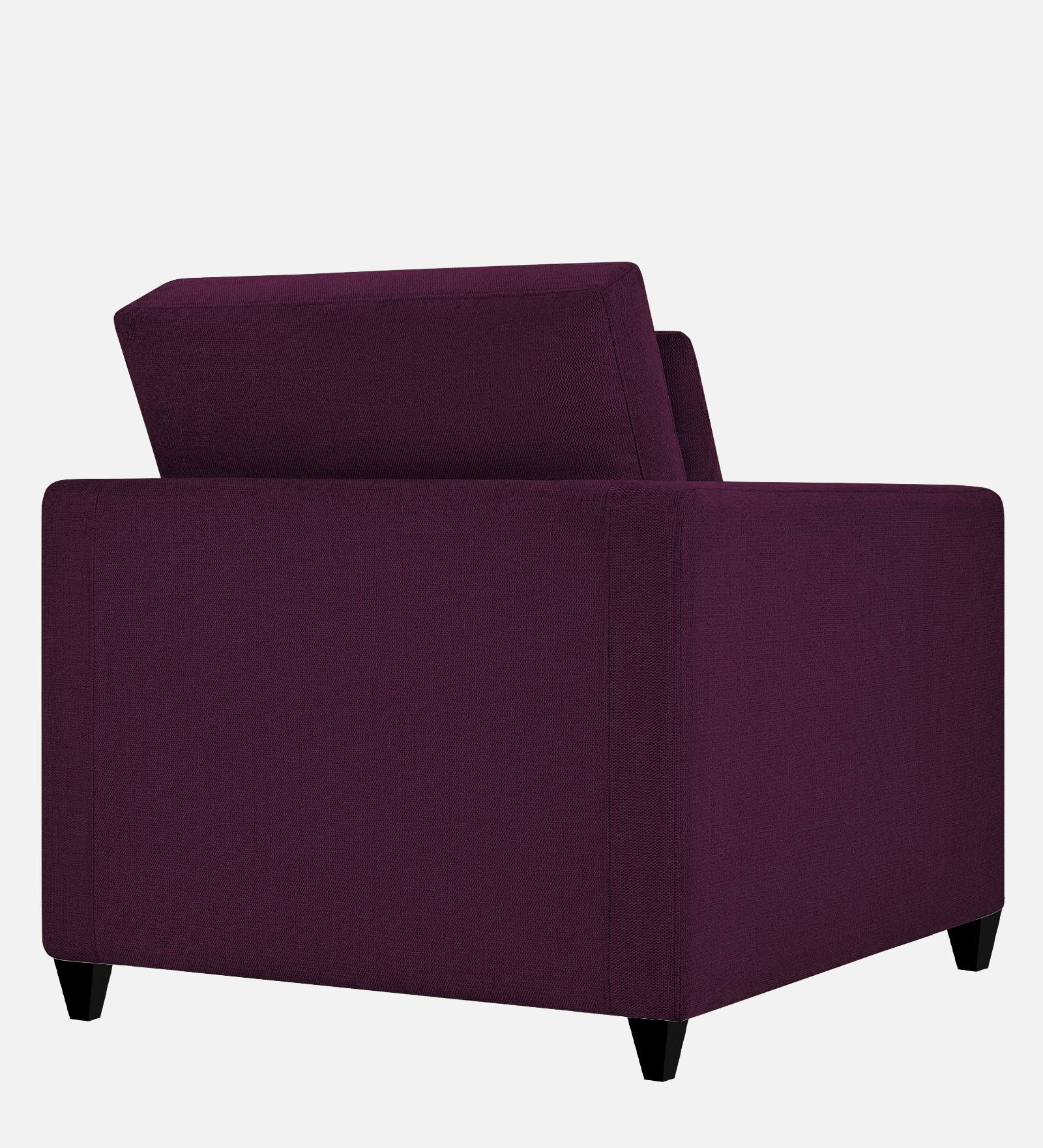 Kera Fabric 1 Seater Sofa in Greek Purple Colour