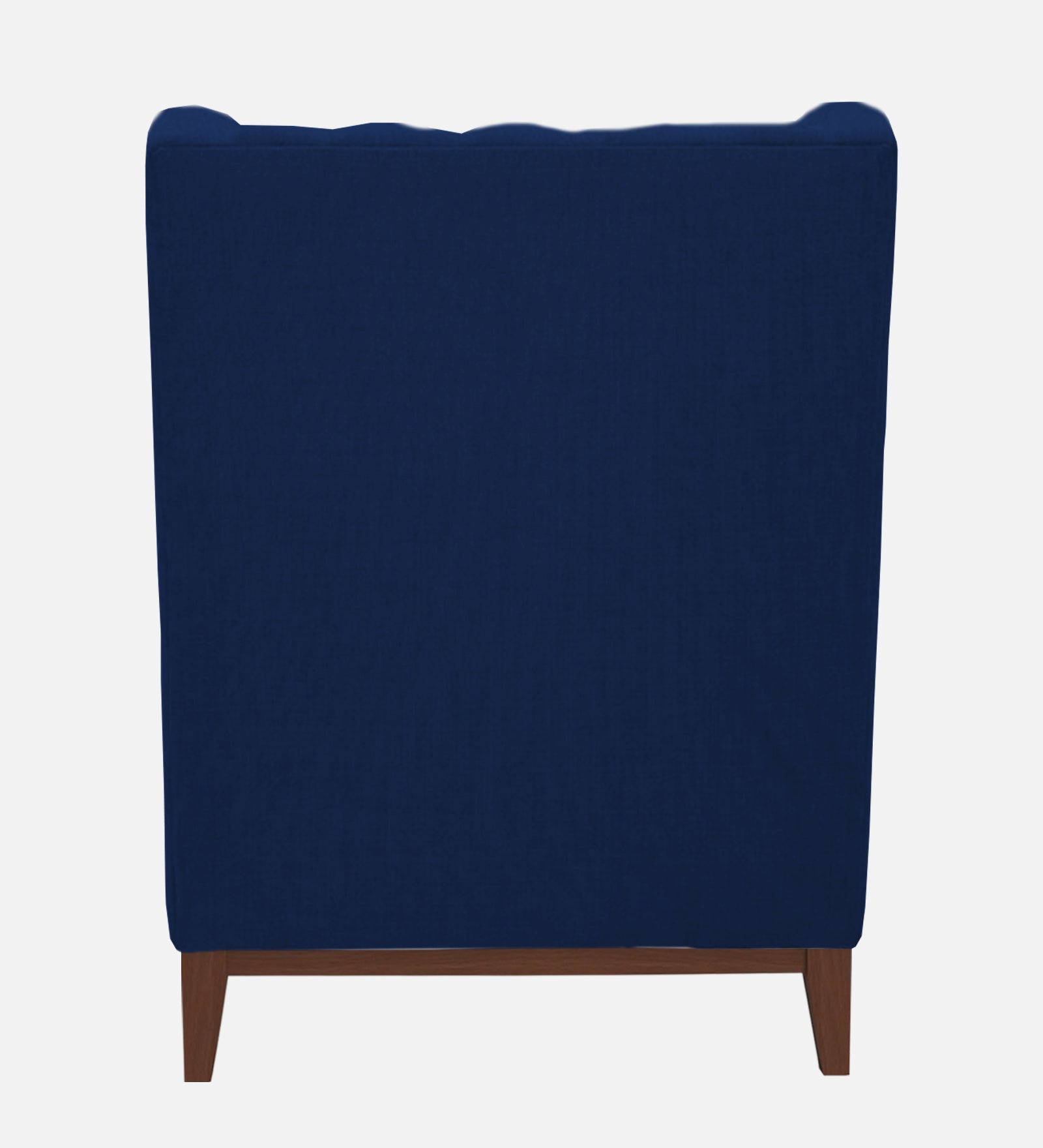 Kuchi Fabric 1 Seater Wing Chair Sofa in Royal Blue Colour