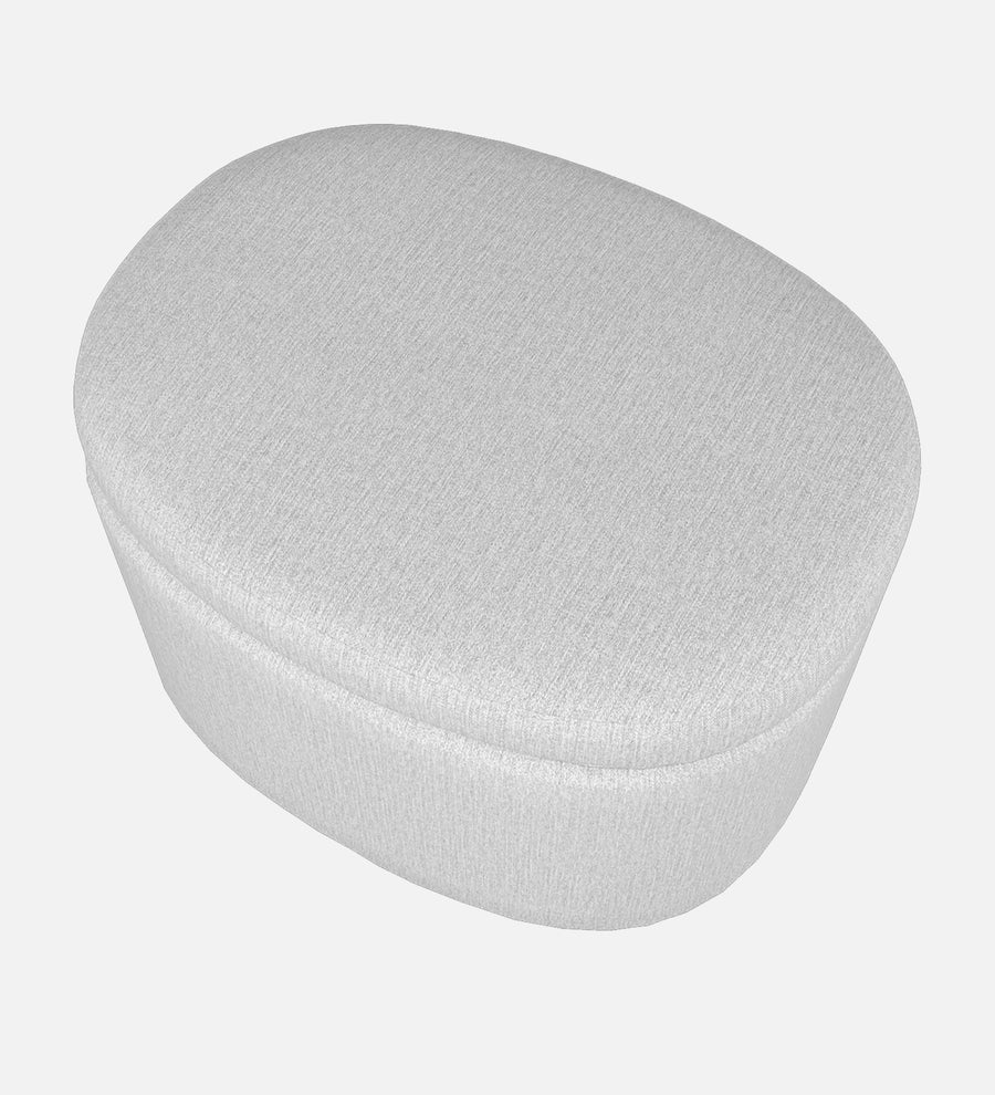 Ruggy Fabric Ottoman In Lit Grey Colour With Storage - Febonic Living