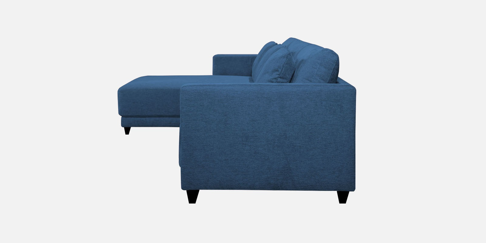 Kera Fabric RHS Sectional Sofa (3+Lounger) In Light Blue Colour