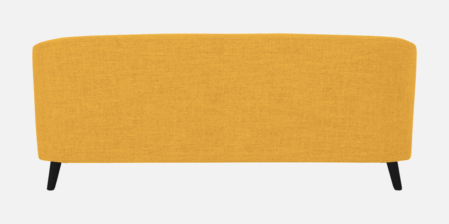 Casper Fabric 3 Seater Sofa In Bold Yellow Colour - Febonic Living