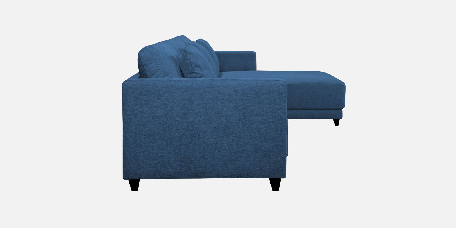 Kera Fabric LHS Sectional Sofa (3+Lounger) In Light Blue Colour