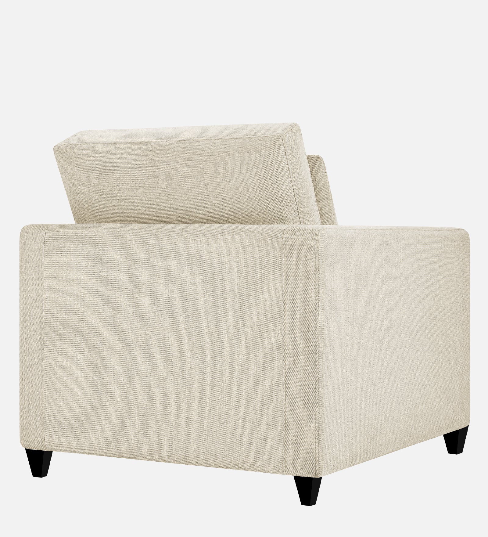 Kera Fabric 1 Seater Sofa in Ivory Cream Colour