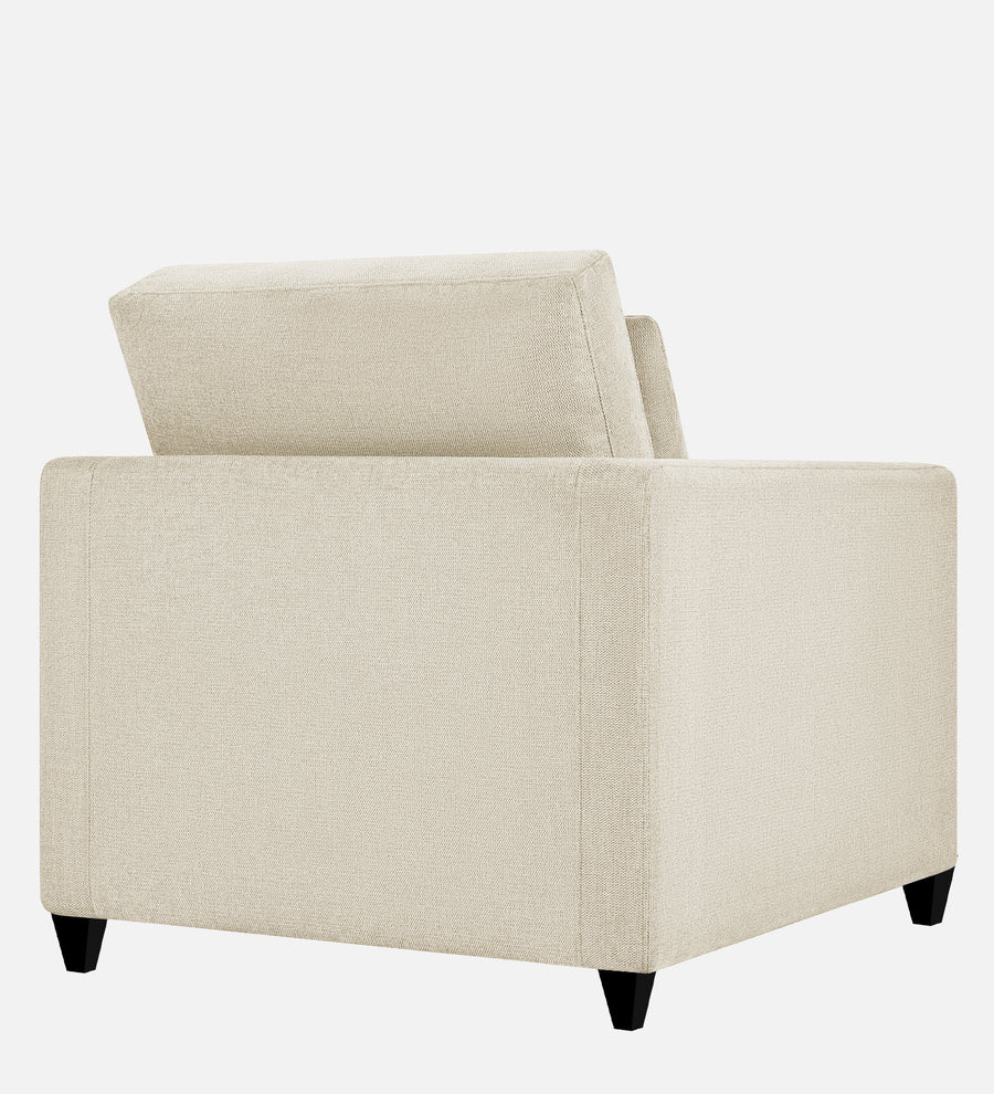 Kera Fabric 1 Seater Sofa In Ivory Cream Colour - Febonic Living