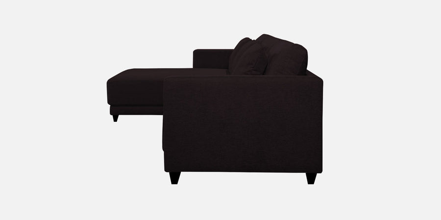 Kera Fabric Rhs Sectional Sofa 3 Lounger In Cara Brown Colour - Febonic Living