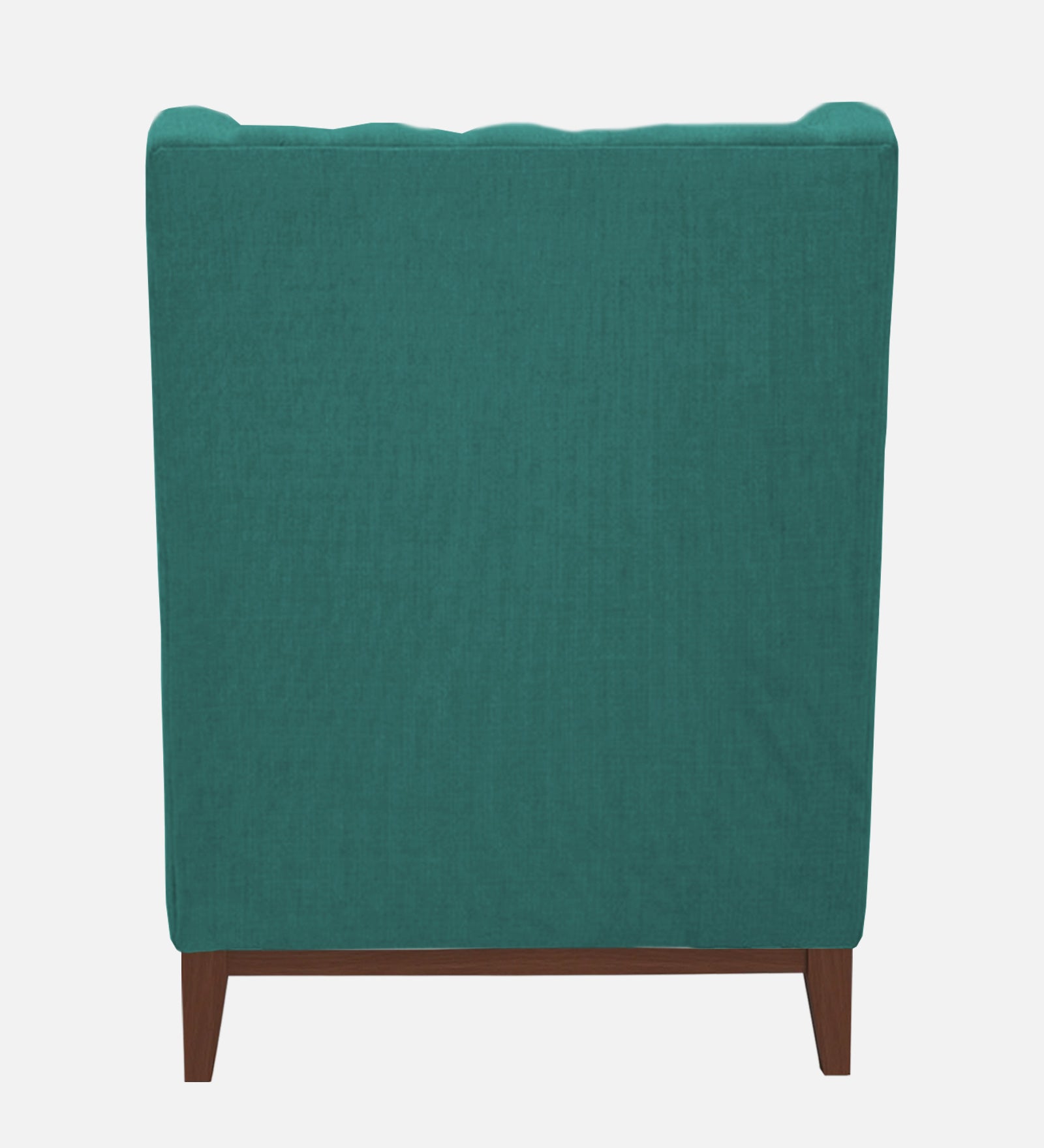 Kuchi Fabric 1 Seater Wing Chair Sofa in Sea Green Colour