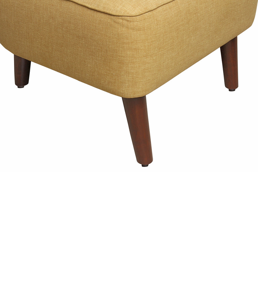 Lola Fabric Slipper Chair In Bold Yellow Colour - Febonic Living