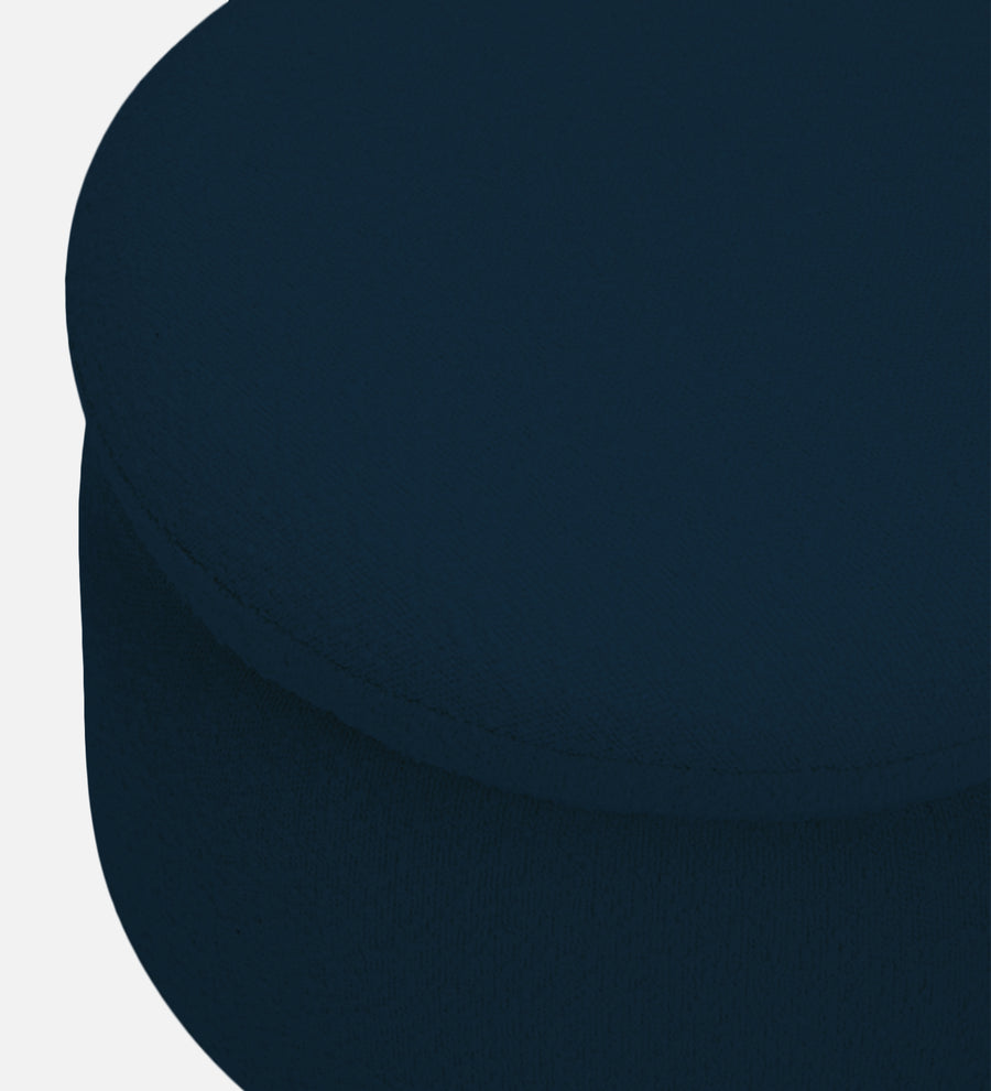Noki Boucle Fabric Ottoman In Danim Blue Colour With Storage - Febonic Living
