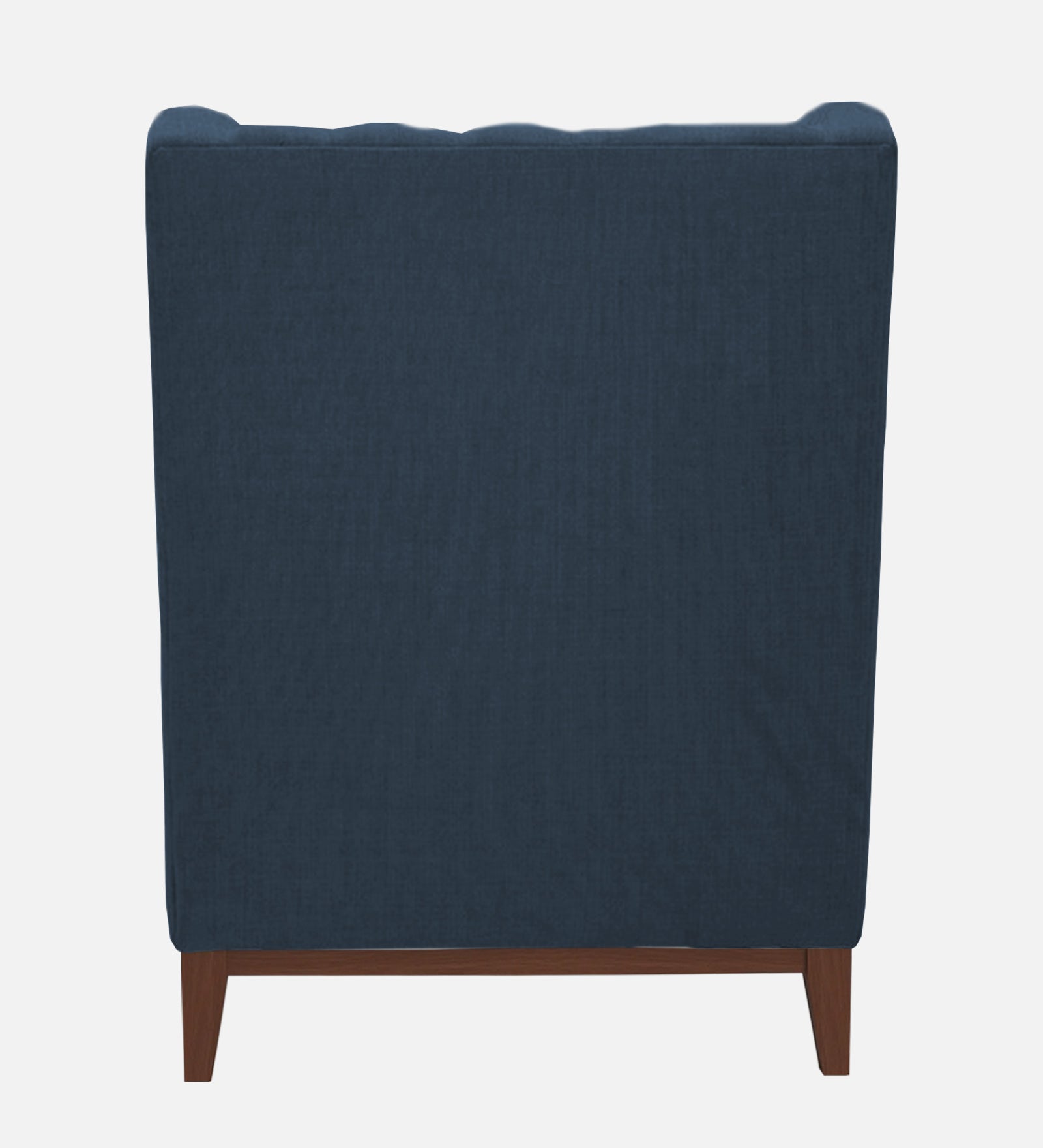 Kuchi Fabric 1 Seater Wing Chair Sofa in Light Blue Colour