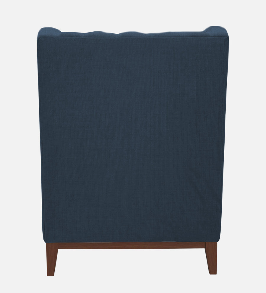 Kuchi Fabric Wing Chair In Light Blue Colour - Febonic Living