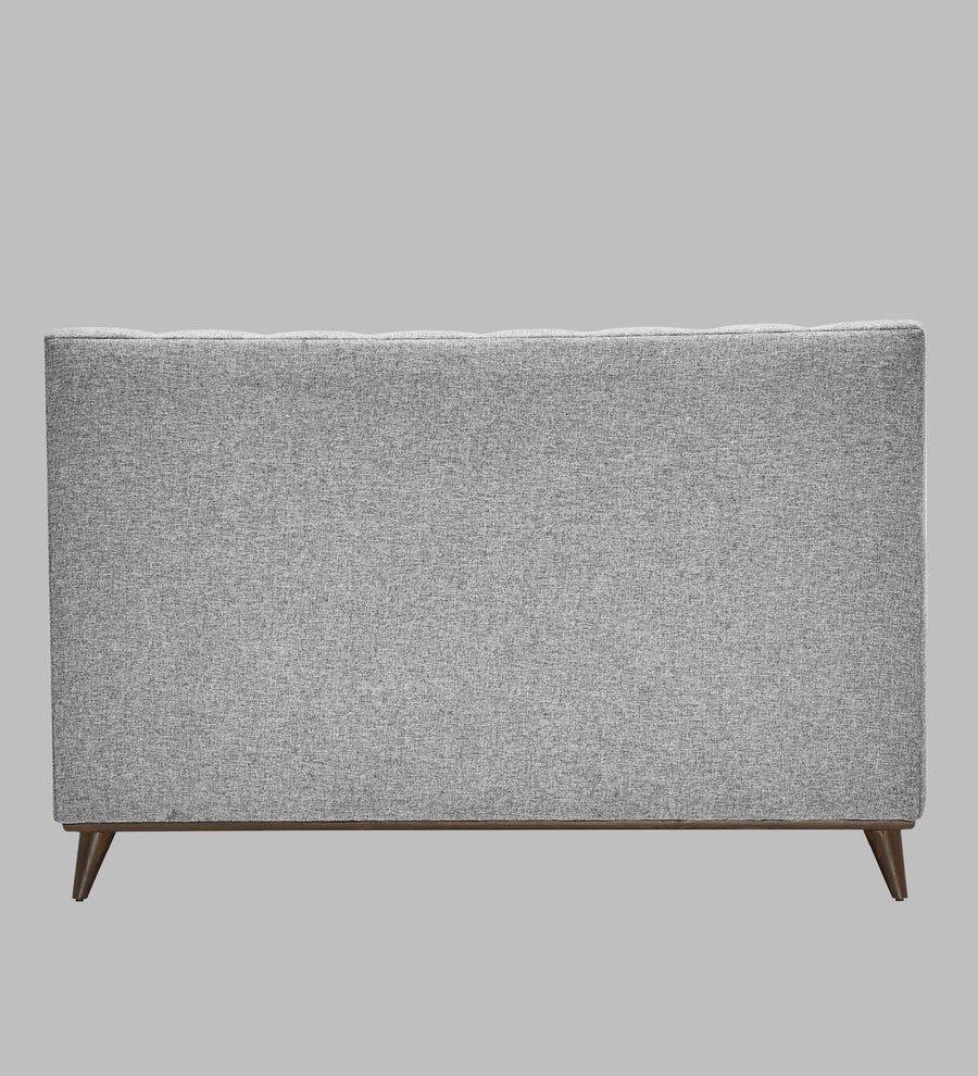 Jasmin Fabric Upholstered Queen Bed In Lit Grey Colour - Febonic Living
