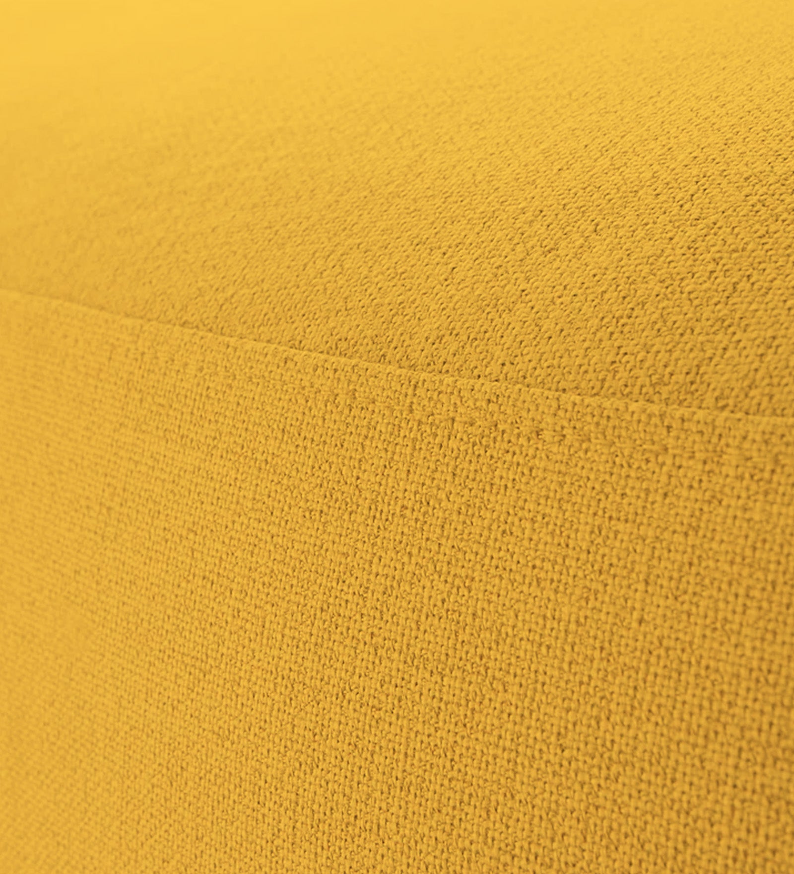 Nona Fabric Pouffe In Bold Yellow Colour