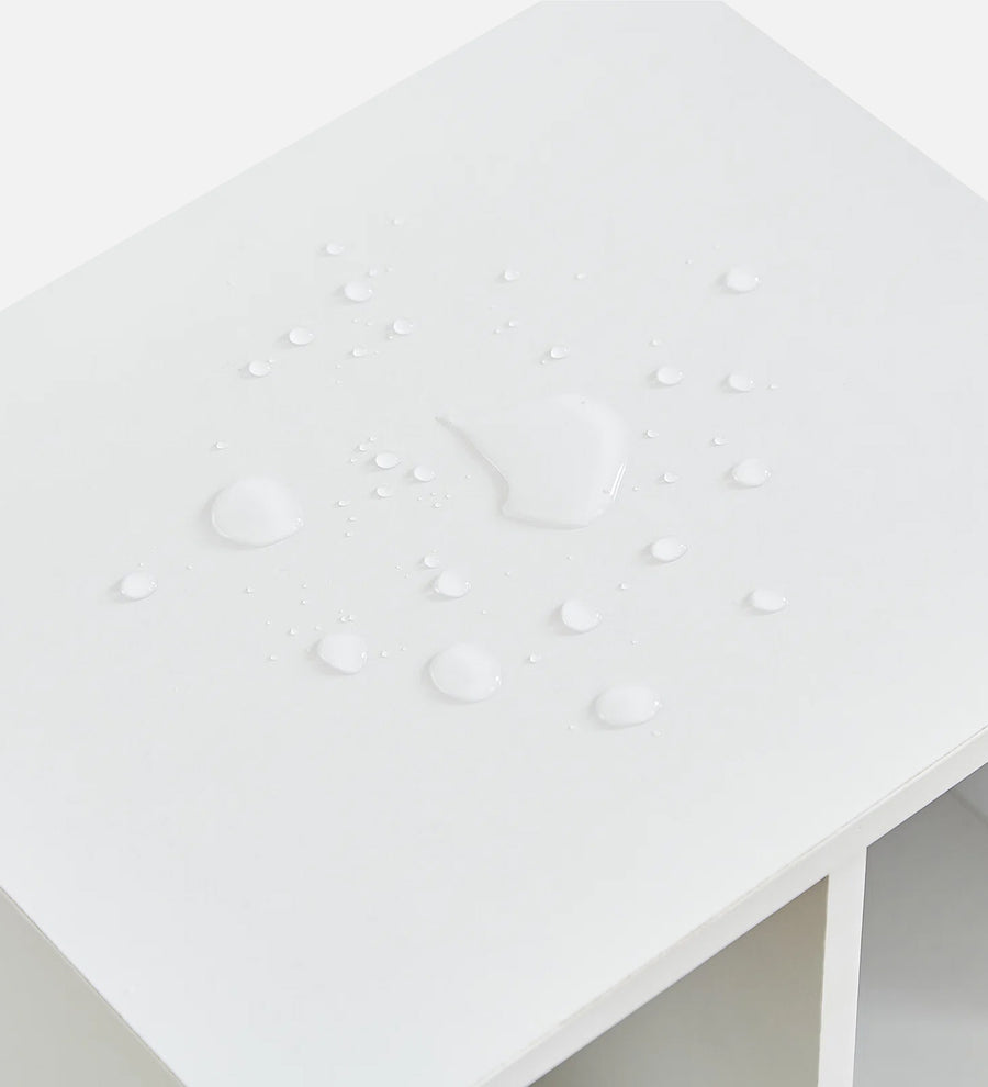 Vansel Bedside Table In Frosty White Finish - Febonic Living