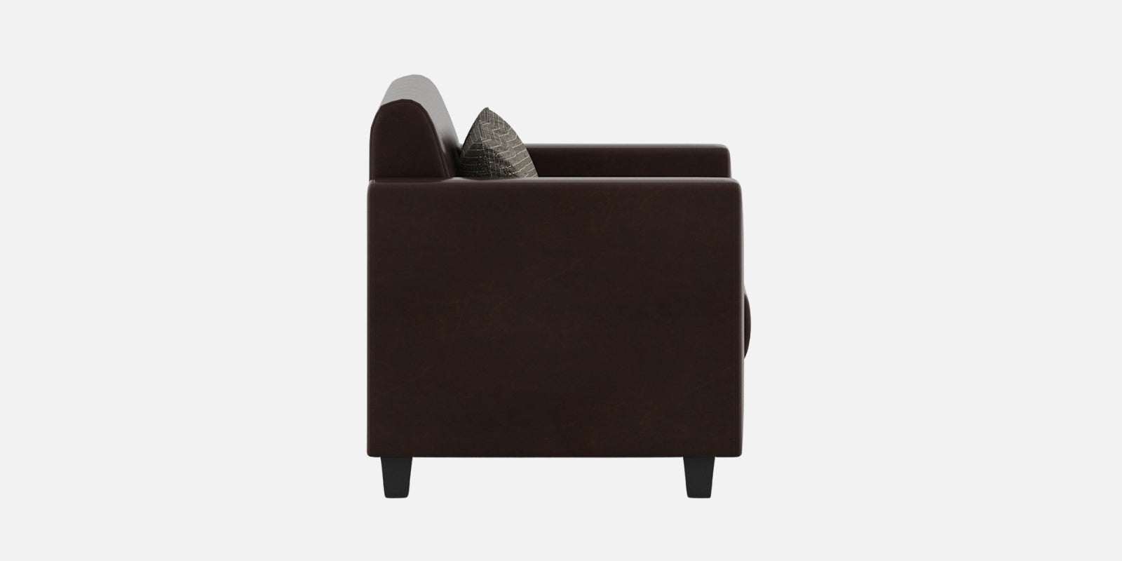 Baley Leatherette 2 Seater Sofa in Dark Brown Colour