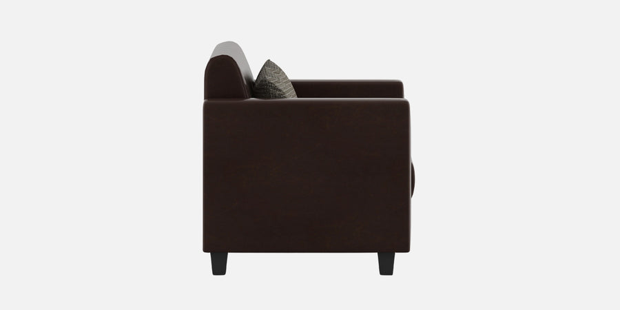 Baley Leatherette 2 Seater Sofa In Dark Brown Colour - Febonic Living