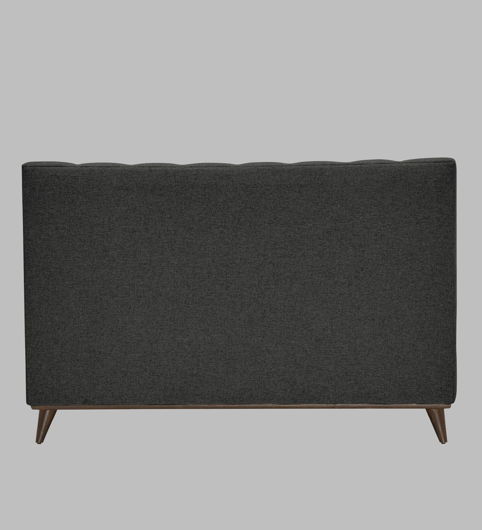 Jasmin Fabric Upholstered Queen Bed in Charcoal Grey Colour