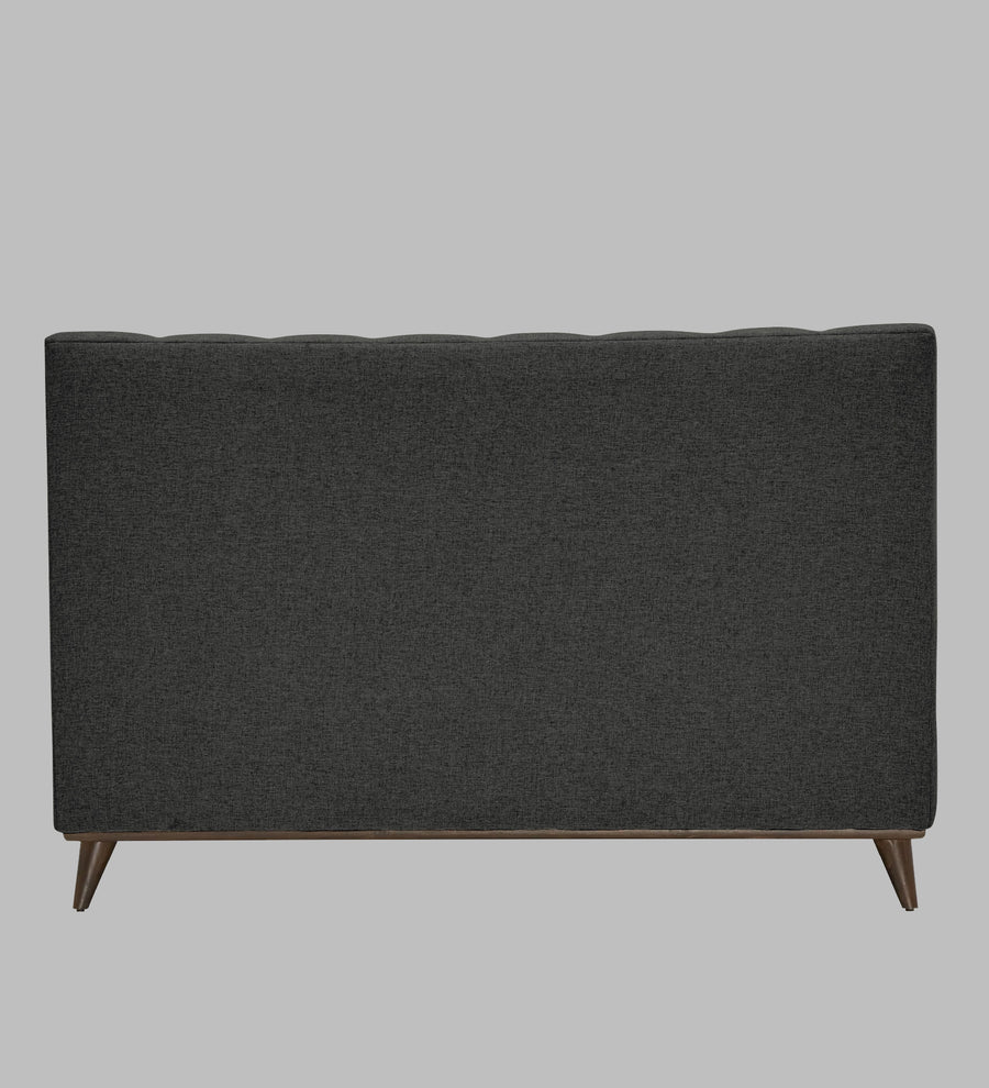 Jasmin Fabric Upholstered Queen Bed In Charcoal Grey Colour - Febonic Living