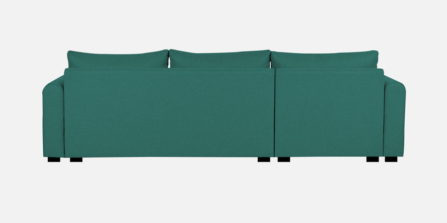 Sigma Fabric Rhs Sectional Sofa 3 Lounger In Sea Green Colour - Febonic Living