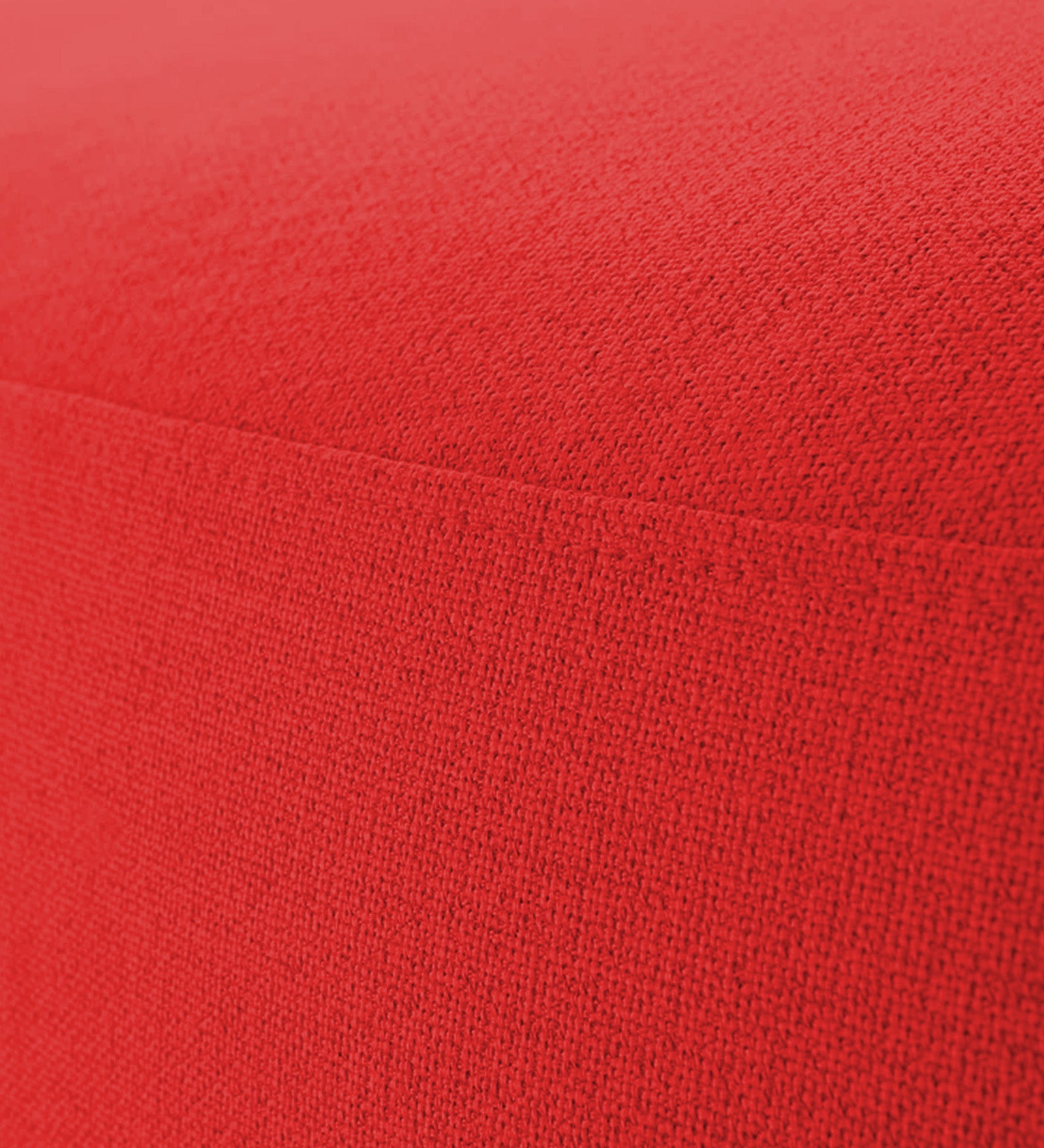 Nona Fabric Pouffe In Ruby Red Colour