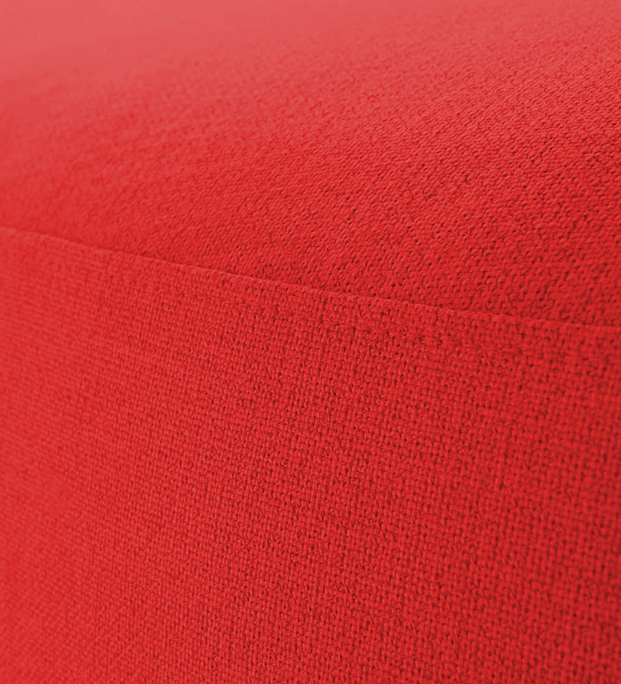 Nona Fabric Pouffe In Ruby Red Colour - Febonic Living